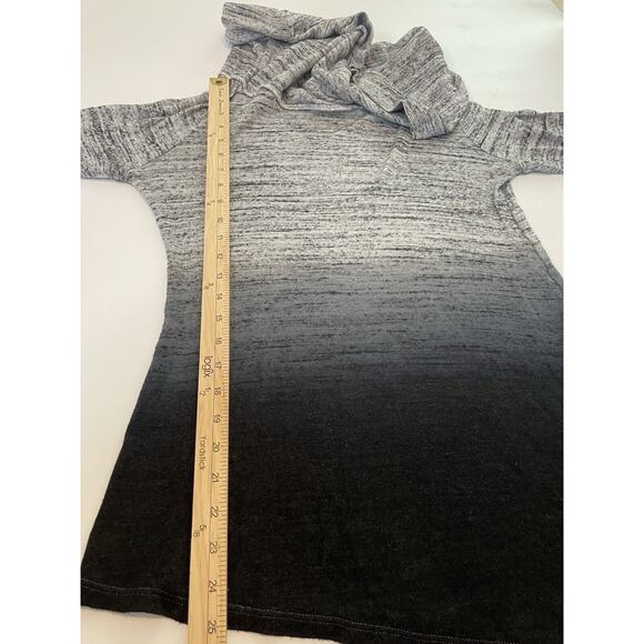 Soft Surroundings Size XS Sweater Gray Ombré Cowl Neck Long Sleeves - Picture 6 of 6